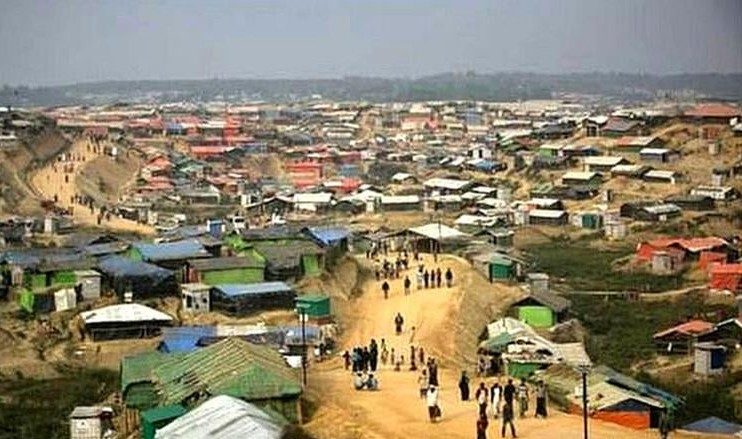 কক্সবাজারে রোহিঙ্গা শরণার্থী শিবির।