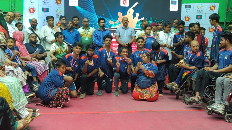 জাতীয় প্যারা টেবিল টেনিস চ্যাম্পিয়নশিপ শেষ হয়েছে শুক্রবার। ছবি: সকাল সন্ধ্যা