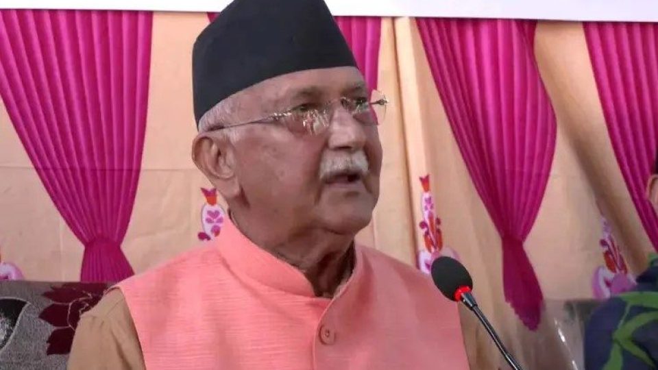 নেপালের সাবেক প্রধানমন্ত্রী কে পি শর্মা ওলি।